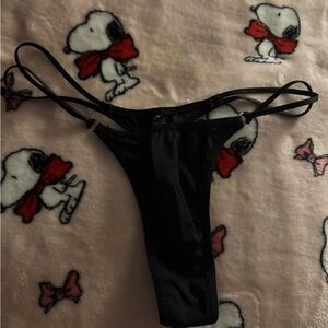 SHEIN Black Strappy Panties